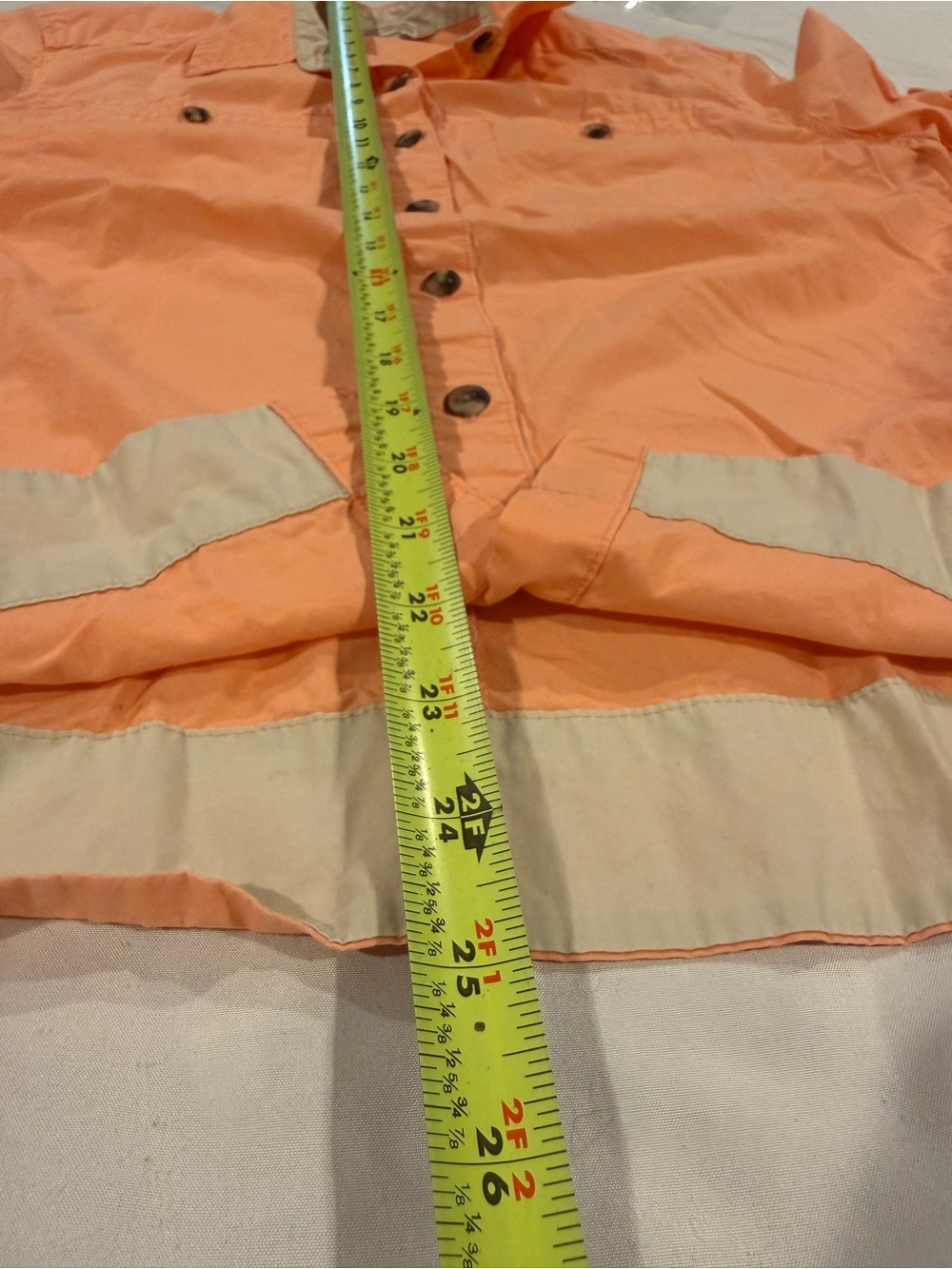Jurassic Cosplay 90s Universal Bounding Light Coral Short Sleeve Button-Up Shirt - Picture 11 of 13